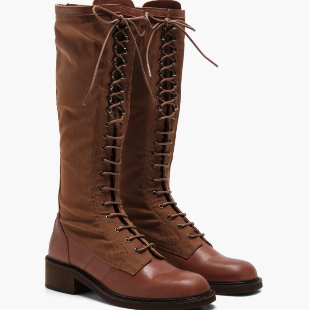 Free People Trickum Tall Lace-Up Combat Boots